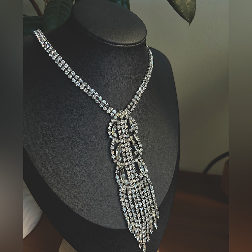 Stunning vintage 50s rhinestone necklace